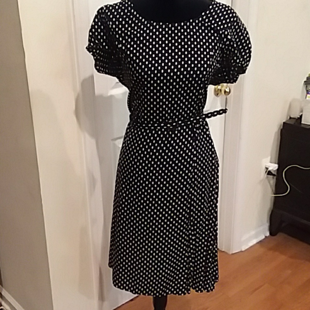 Rabbit Rabbit Rabbit Classic Black and White Midi Dress